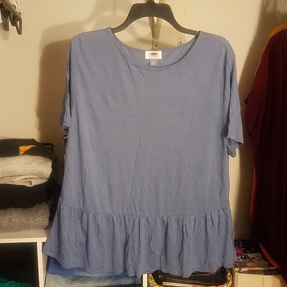 Old Navy peplum blouse size large